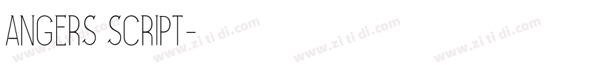 Angers Script字体转换
